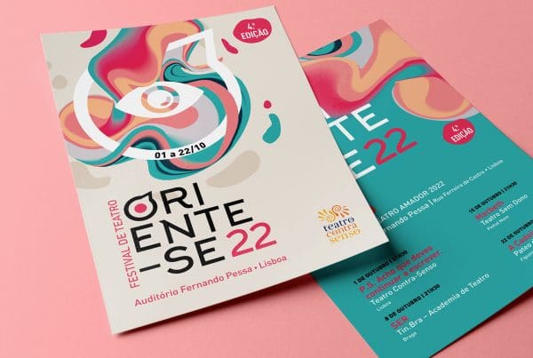 Cartazes Festival de teatro Oriente-se